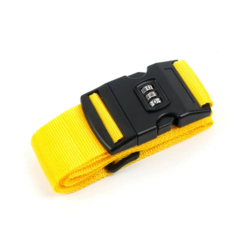 Adjustable Luggage Strap with Combination Lock – Travel Security Belt