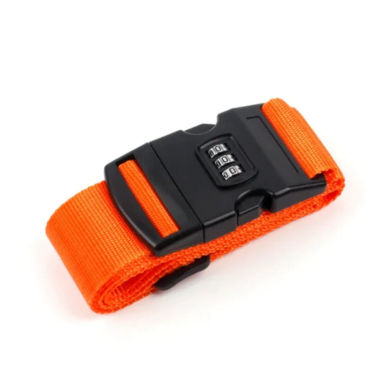 Adjustable Luggage Strap with Combination Lock – Travel Security Belt