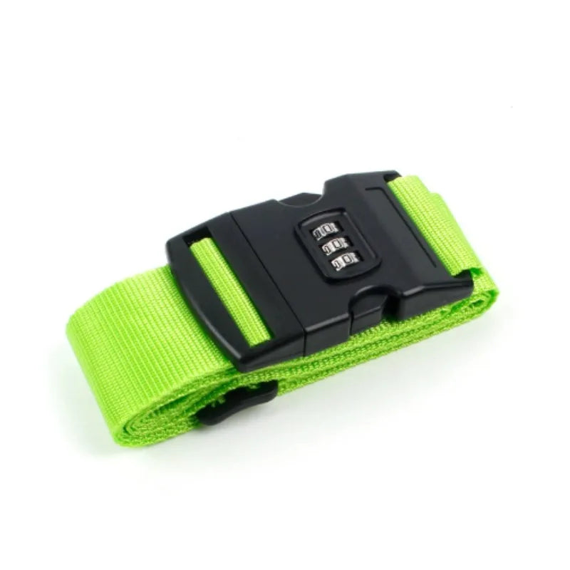 Adjustable Luggage Strap with Combination Lock – Travel Security Belt