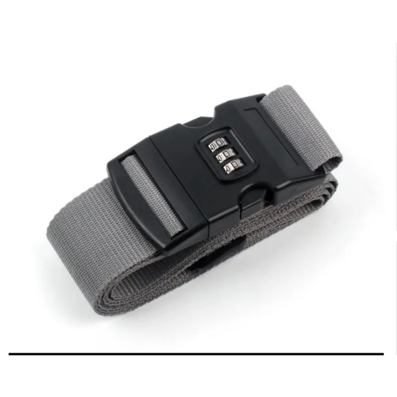 Adjustable Luggage Strap with Combination Lock – Travel Security Belt