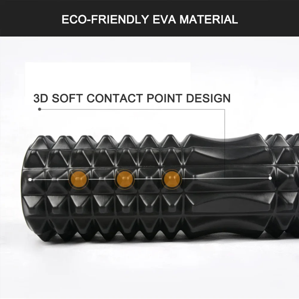 High-Density Foam Roller – Deep Muscle Massage for Back Pain Relief & Recovery
