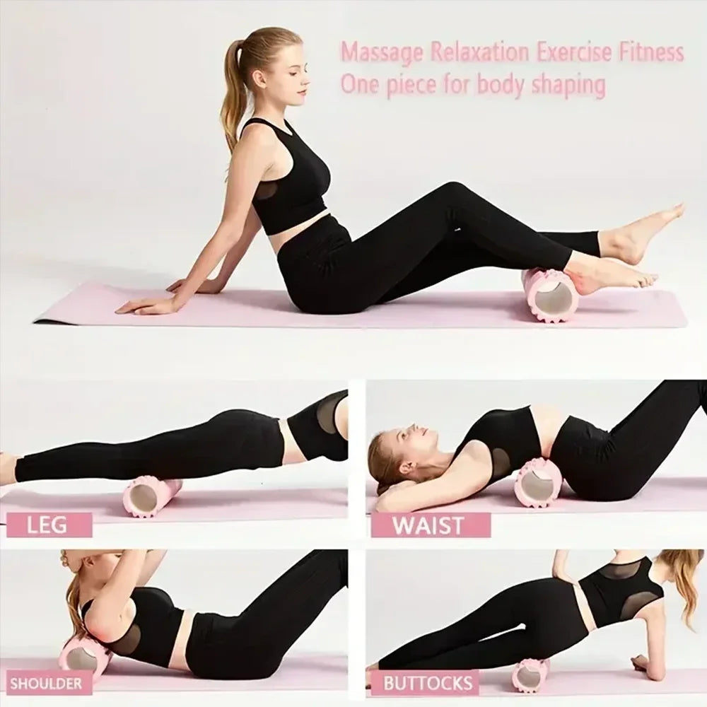 High-Density Foam Roller – Deep Muscle Massage for Back Pain Relief & Recovery