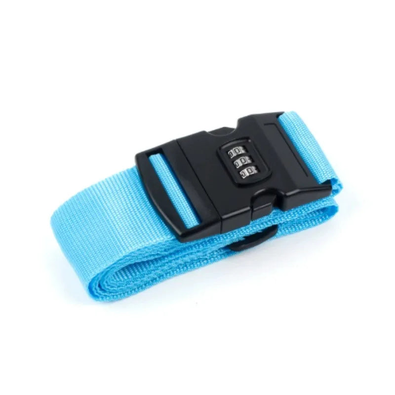Adjustable Luggage Strap with Combination Lock – Travel Security Belt