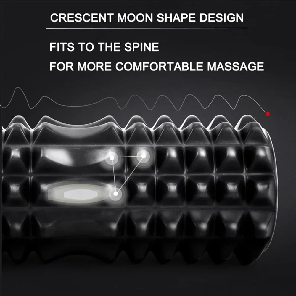 High-Density Foam Roller – Deep Muscle Massage for Back Pain Relief & Recovery