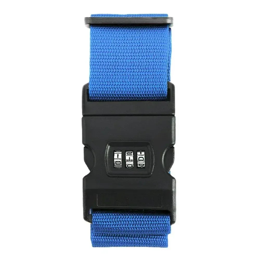 Adjustable Luggage Strap with Combination Lock – Travel Security Belt