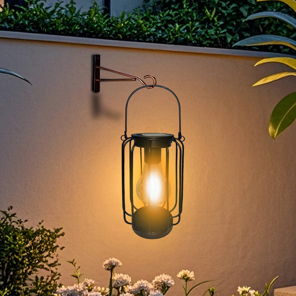 Solar-powered lantern light